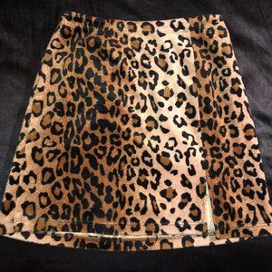 Leopard Mini Skirt